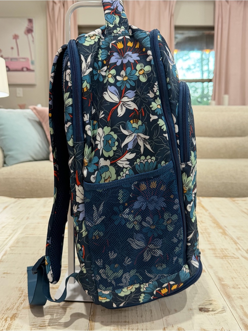 Vera Bradley Lighten Up Adventure Backpack in Floral Bursts Like New Retired - Picture 4 of 10